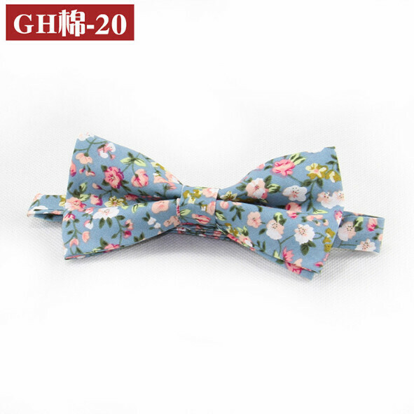 Popular retro patterned bow tie (GH cotton-20)