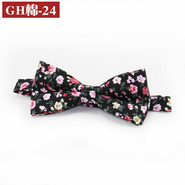 Popular retro patterned bow tie (GH cotton-24)