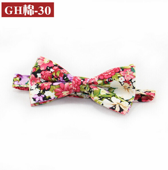 Popular retro patterned bow tie (GH cotton-30)