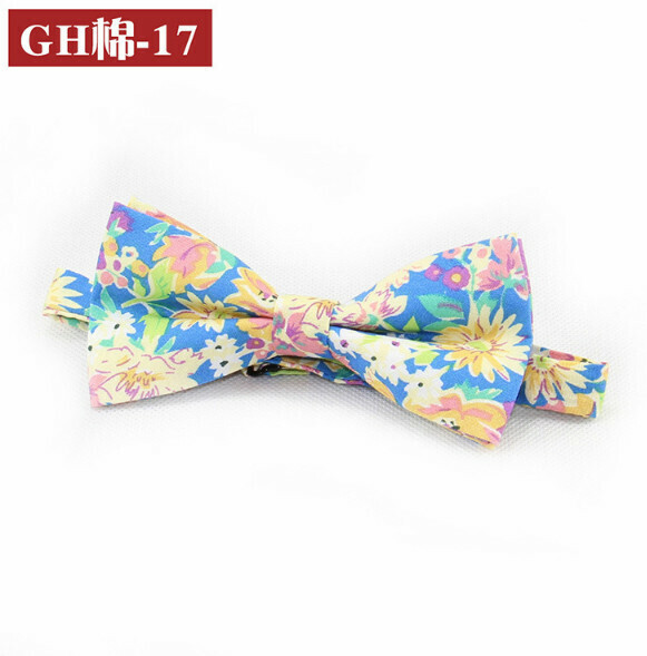 Popular retro patterned bow tie (GH cotton-17)
