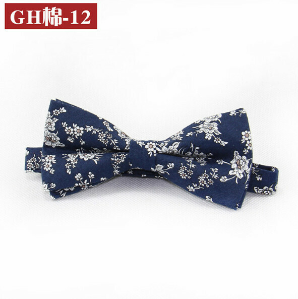 Popular retro patterned bow tie (GH cotton-12)