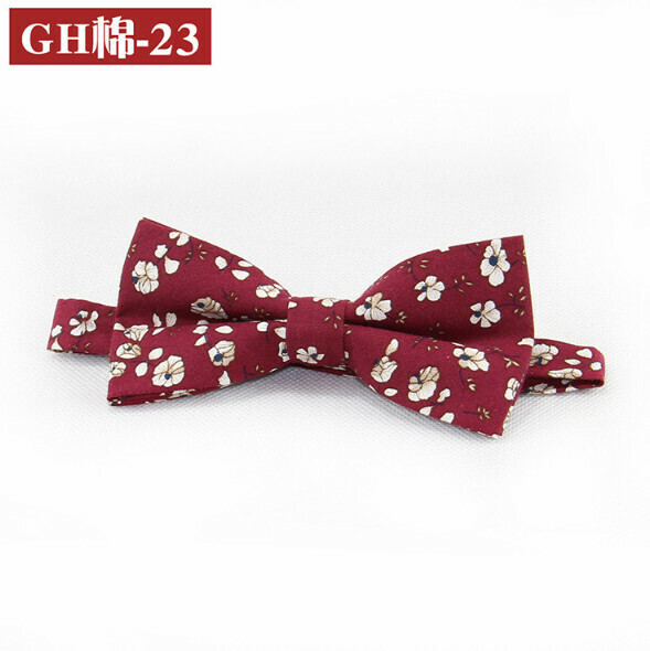 Popular retro patterned bow tie (GH cotton-23)