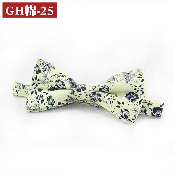 Popular retro patterned bow tie (GH cotton-25)