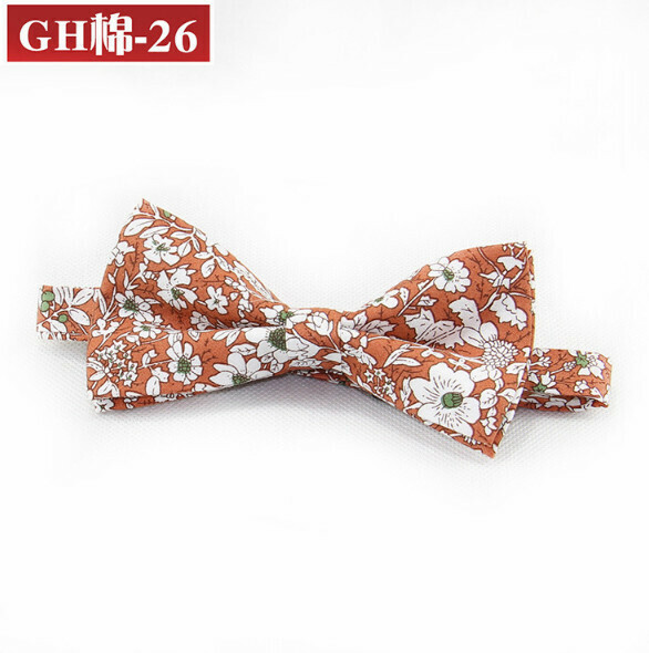Popular retro patterned bow tie (GH cotton-26)