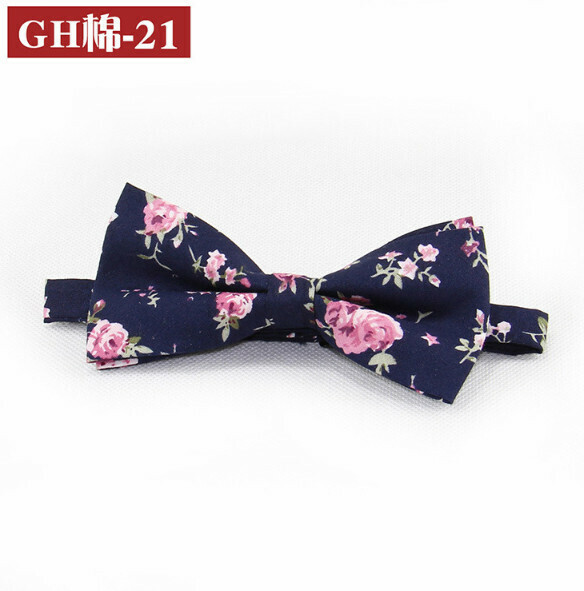 Popular retro patterned bow tie (GH cotton-21)