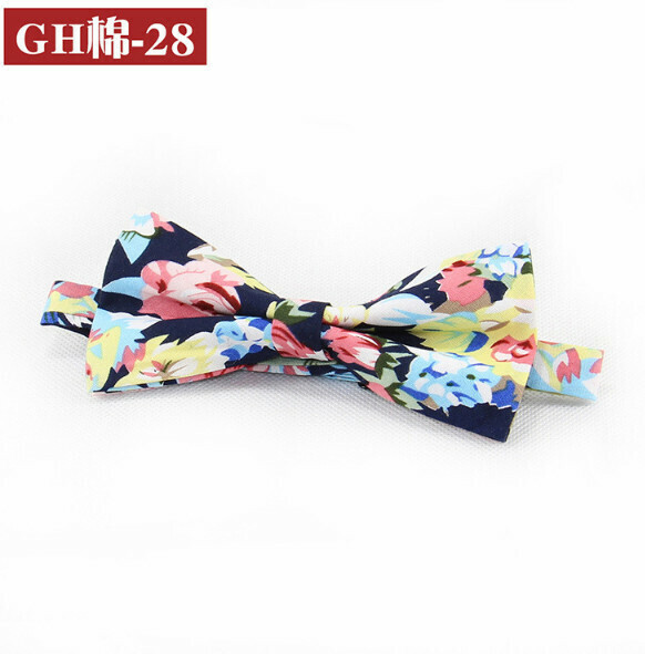 Popular retro patterned bow tie (GH cotton-28)
