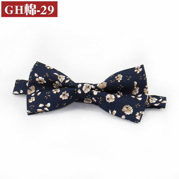 Popular retro patterned bow tie (GH cotton-29)