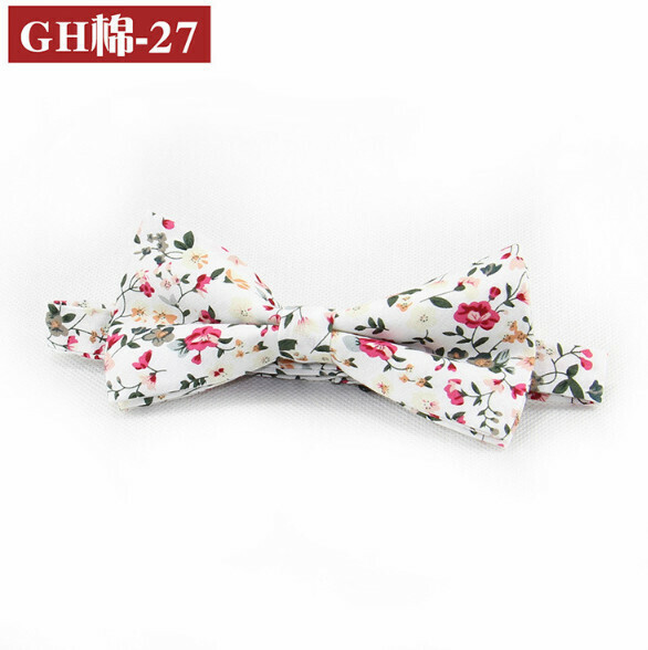 Popular retro patterned bow tie (GH cotton-27)