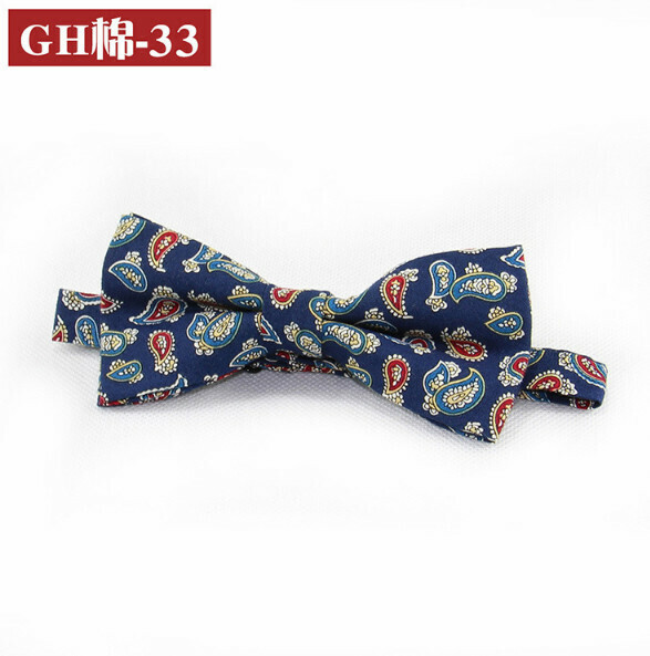 Popular retro patterned bow tie (GH cotton-33)