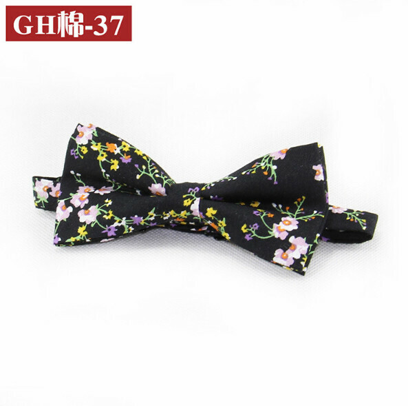 Popular retro patterned bow tie (GH cotton-37)