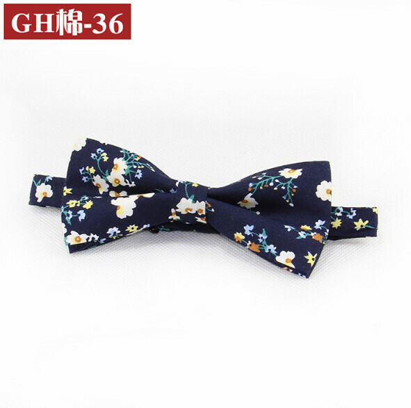 Popular retro patterned bow tie (GH cotton-36)