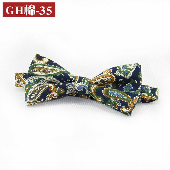 Popular retro patterned bow tie (GH cotton-35)