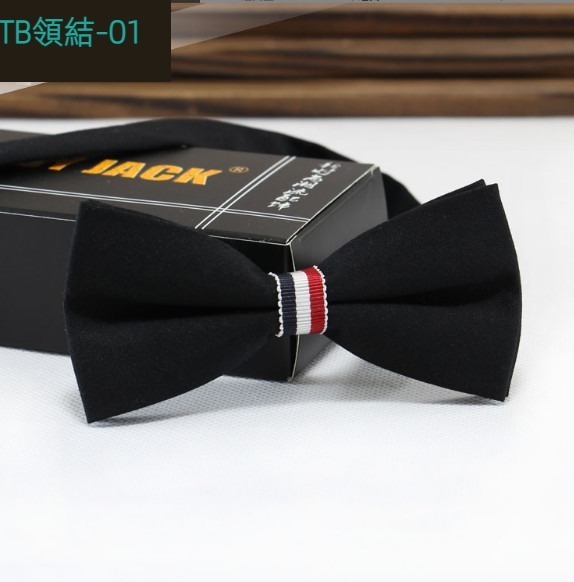 New three-color striped bow tie (TB bow tie-01)