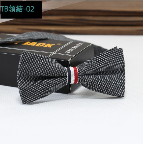 New three-color striped bow tie (TB bow tie-02)