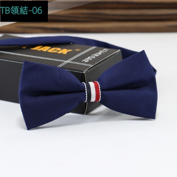 New three-color striped bow tie (TB bow tie-06)