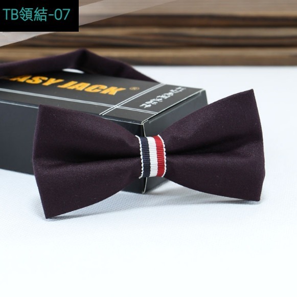 New three-color striped bow tie (TB bow tie-07)