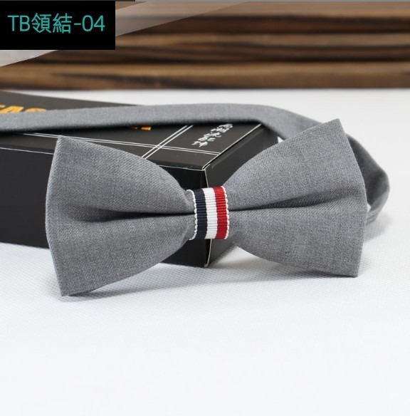 New three-color striped bow tie (TB bow tie-04)