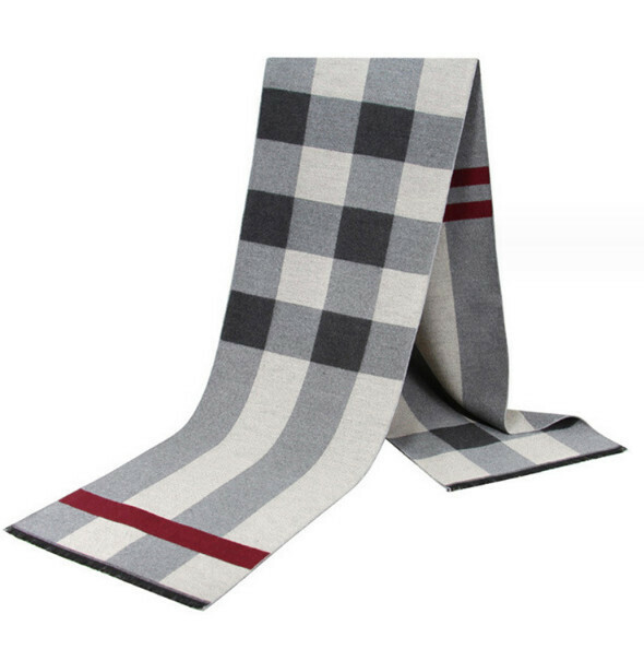 New imitation cashmere thickened plaid scarf (casual style-03) (size: length 180*width 30cm)