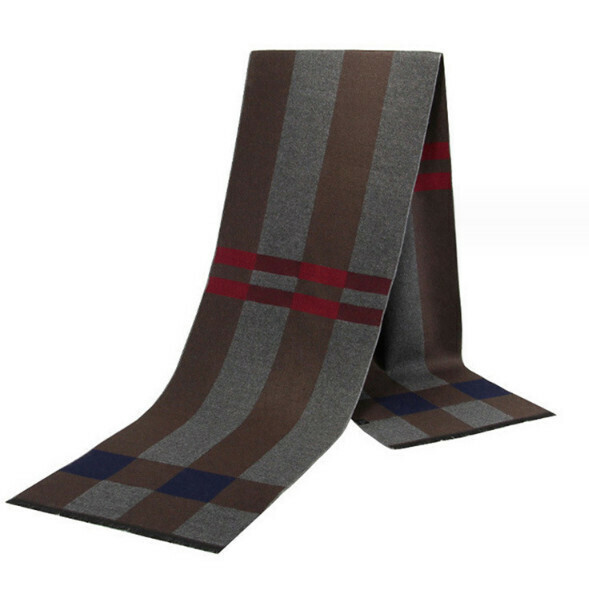 New imitation cashmere thickened plaid scarf (casual style-02) (size: length 180*width 30cm)