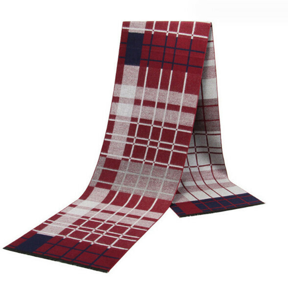 New imitation cashmere thickened plaid scarf (casual style-07) (size: length 180*width 30cm)