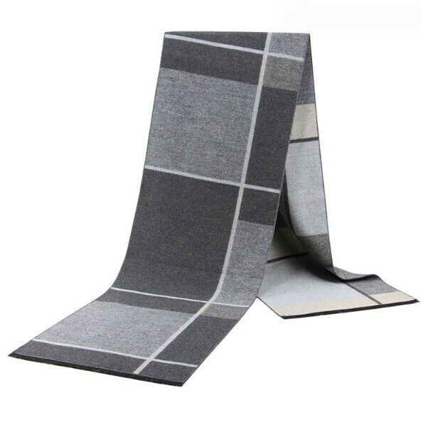 New imitation cashmere thickened plaid scarf (casual style-14) (size: length 180*width 30cm)