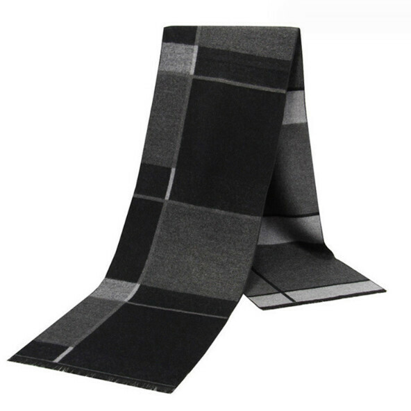 New imitation cashmere thickened plaid scarf (casual style-15) (size: length 180*width 30cm)
