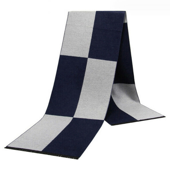 New imitation cashmere thickened plaid scarf (casual style-09) (size: length 180*width 30cm)