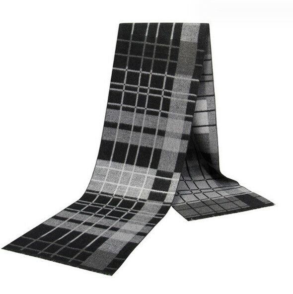 New imitation cashmere thickened plaid scarf (casual style-06) (size: length 180*width 30cm)