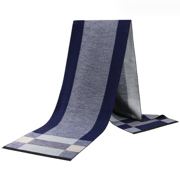 New imitation cashmere thickened plaid scarf (casual style-11) (size: length 180*width 30cm)