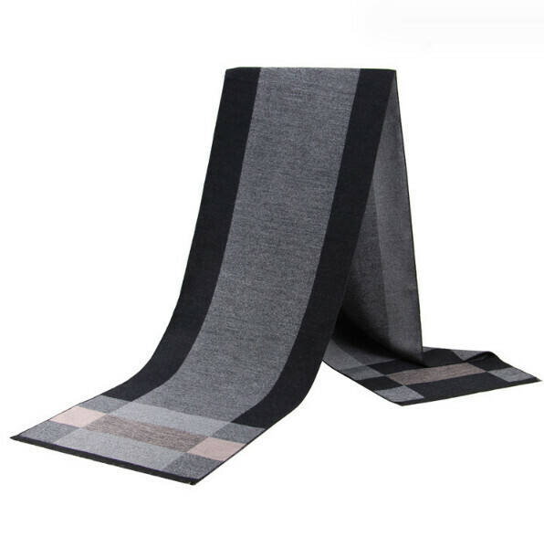 New imitation cashmere thickened plaid scarf (casual style-12) (size: length 180*width 30cm)