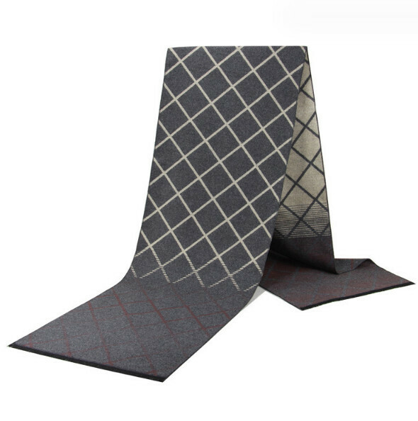New imitation cashmere thickened plaid scarf (casual style-19) (size: length 180*width 30cm)