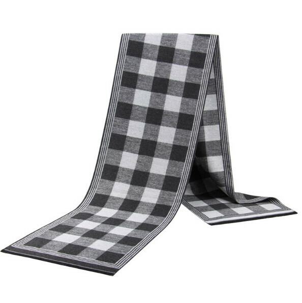 New imitation cashmere thickened plaid scarf (casual style-25) (size: length 180*width 30cm)