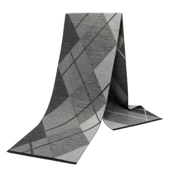 New imitation cashmere thickened plaid scarf (casual style-37) (size: length 180*width 30cm)
