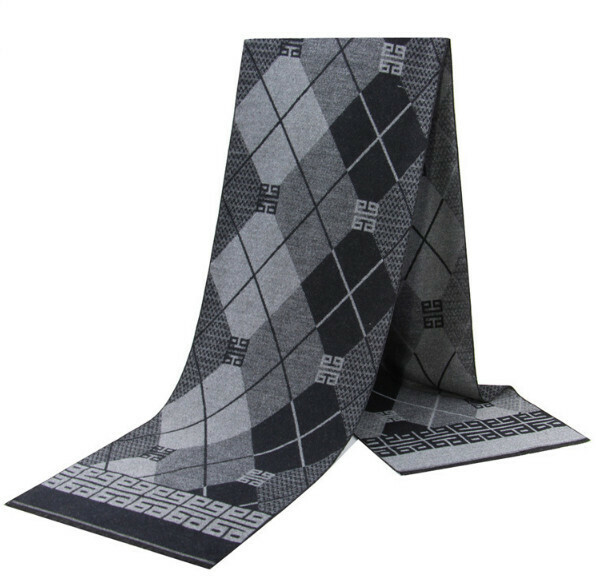New imitation cashmere thickened plaid scarf (casual style-34) (size: length 180*width 30cm)