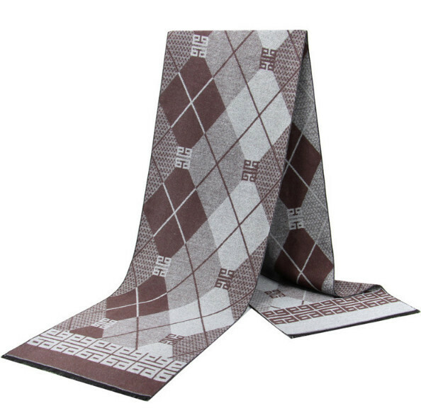 New imitation cashmere thickened plaid scarf (casual style-33) (size: length 180*width 30cm)