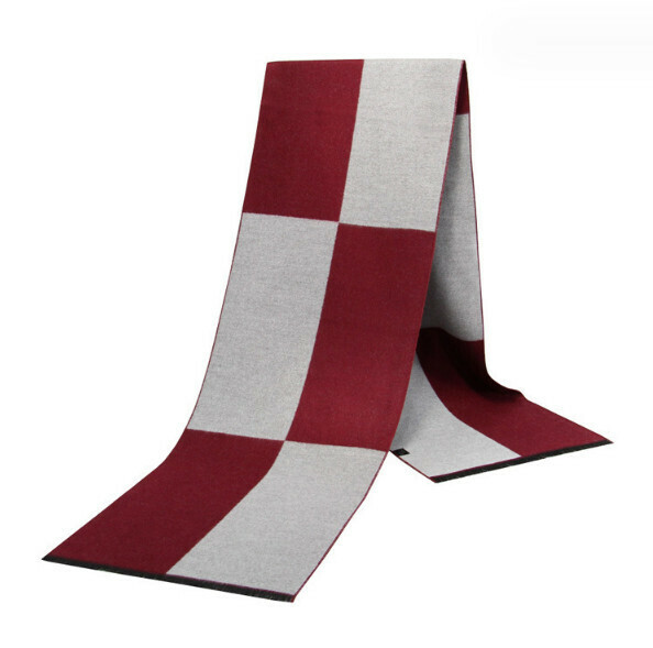 New warm brushed plaid scarf (casual style-03) (size: length 180*width 30cm)