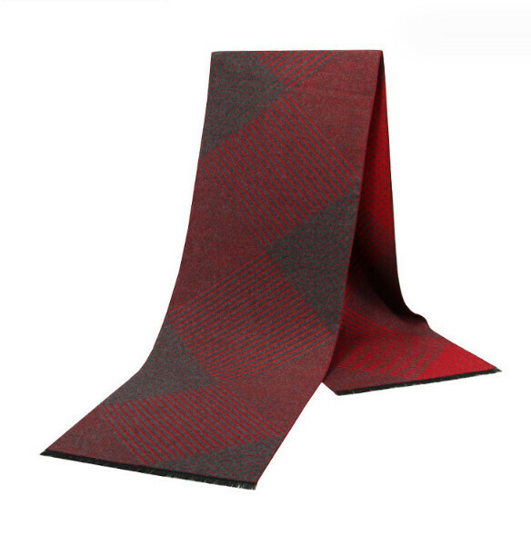 New warm brushed plaid scarf (casual style-11) (size: length 180*width 30cm)