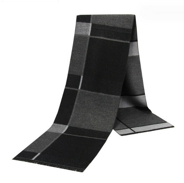 New warm brushed plaid scarf (casual style-04) (size: length 180*width 30cm)