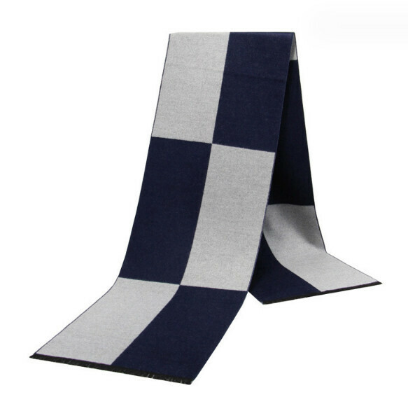 New warm brushed plaid scarf (casual style-15) (size: length 180*width 30cm)