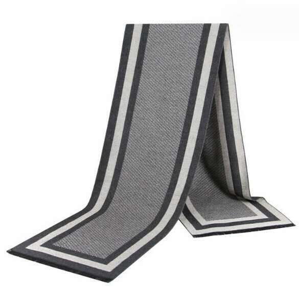 New warm brushed plaid scarf (casual style-14) (size: length 180*width 30cm)
