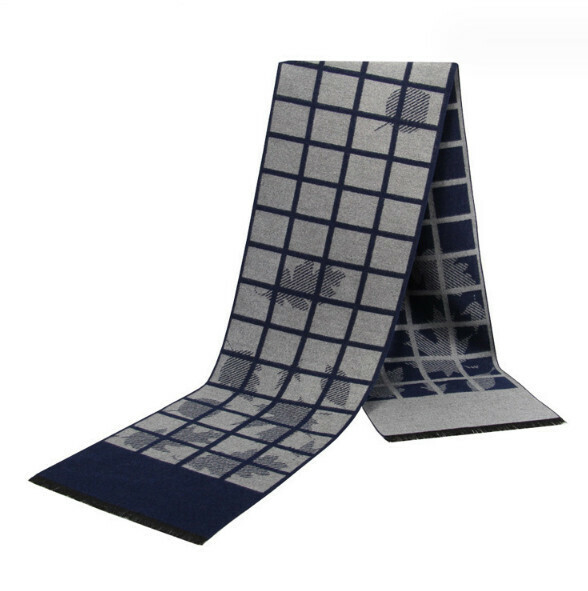 New warm brushed plaid scarf (casual style-20) (size: length 180*width 30cm)