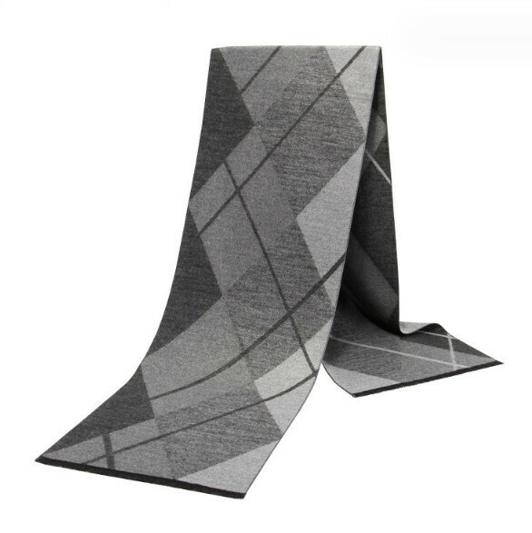 New warm brushed plaid scarf (casual style-24) (size: length 180*width 30cm)