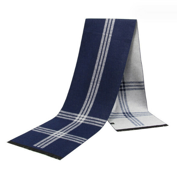 New warm brushed plaid scarf (casual style-30) (size: length 180*width 30cm)