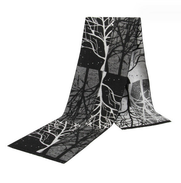 New warm brushed plaid scarf (casual style-27) (size: length 180*width 30cm)