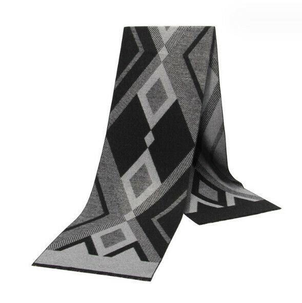 New warm brushed plaid scarf (casual style-18) (size: length 180*width 30cm)
