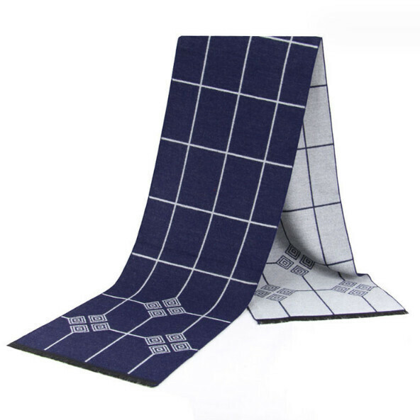New warm brushed plaid scarf (casual style-38) (size: length 180*width 30cm)