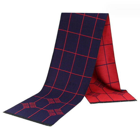 New warm brushed plaid scarf (casual style-40) (size: length 180*width 30cm)