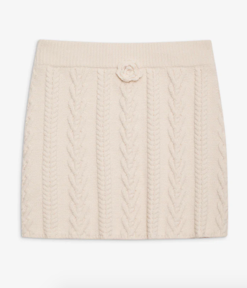 Martina Knit Mini Skirt 花朵針織短裙