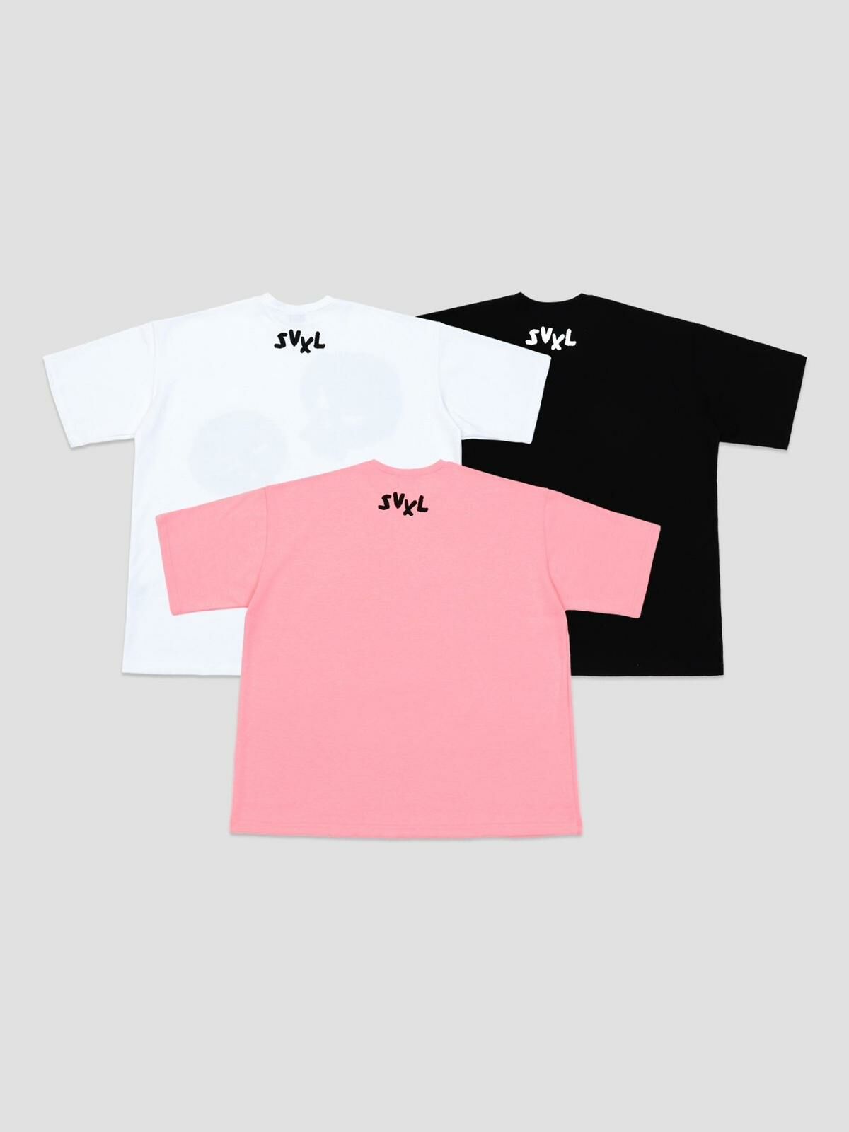 OverSize骨骷髏頭圖案英文字短袖Tee SVXL-025T