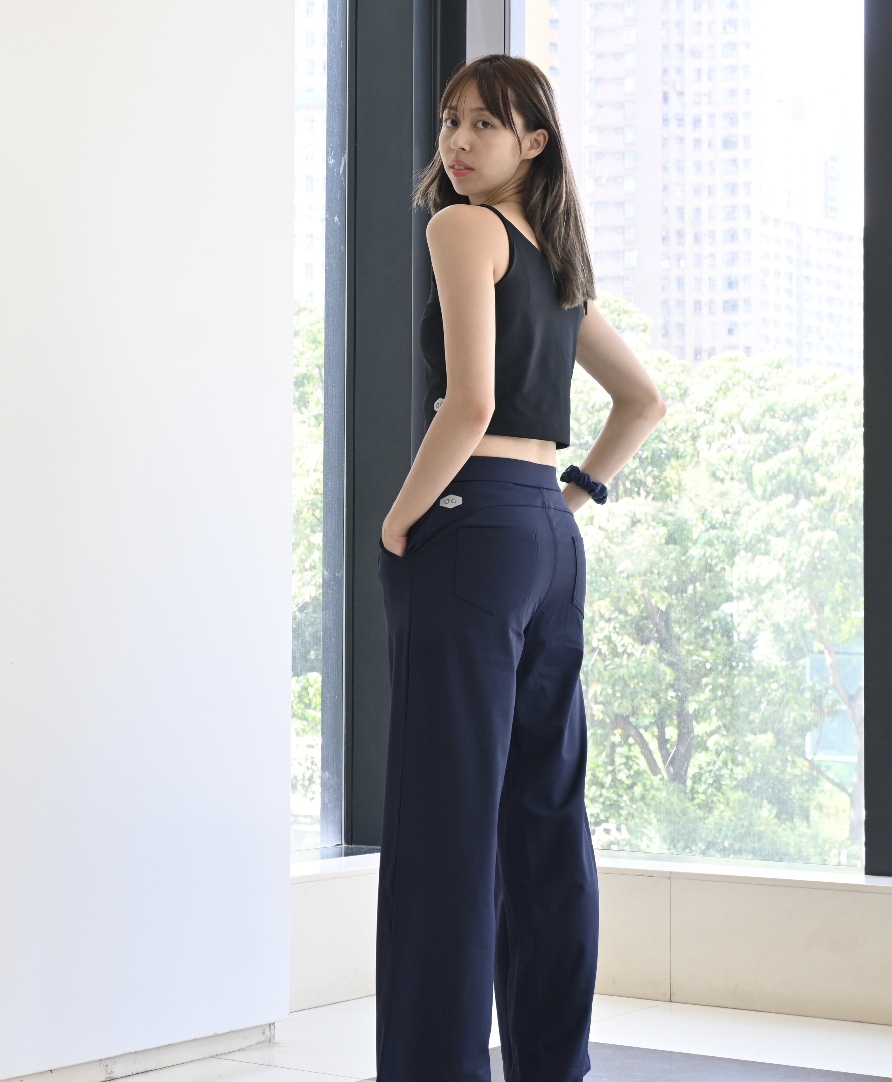 女子訓練休閒長褲 (墨藍色)